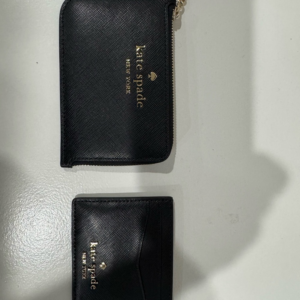 Kate Spade Black Leather Set with Gold Accents